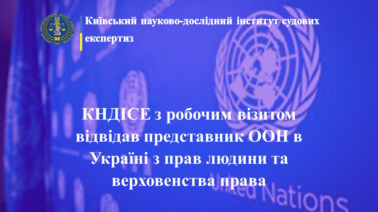 КНДІСЕ з робочим візитом відвідав представник ООН в Україні з прав людини та верховенства права